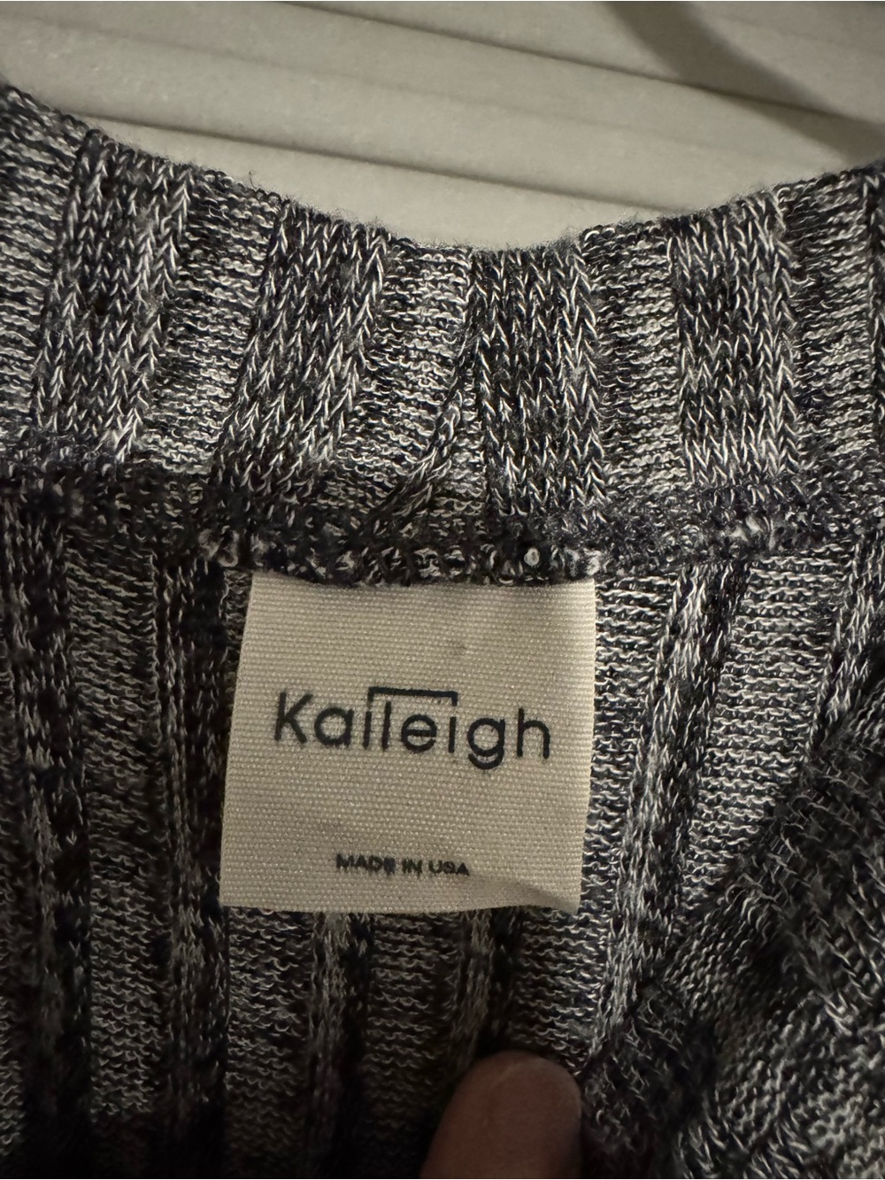 Kaileigh Gray Marled Knit Sweater